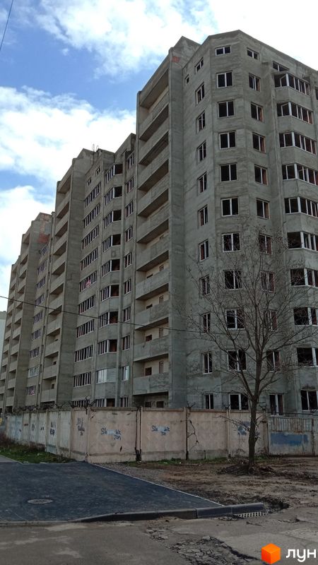 Хід будівництва ЖК на Єфимова, 2 секція, березень 2024