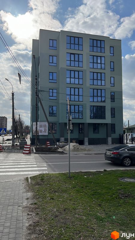 Хід будівництва вул. Сінна (Добровольського), 32, 1 будинок, березень 2024