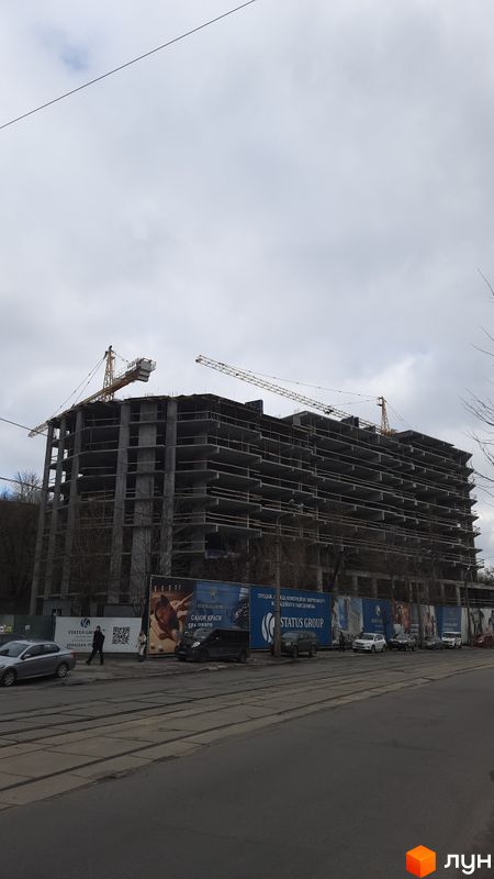 Ход строительства ЖК Podil Plaza & Residence, 2 дом, март 2024