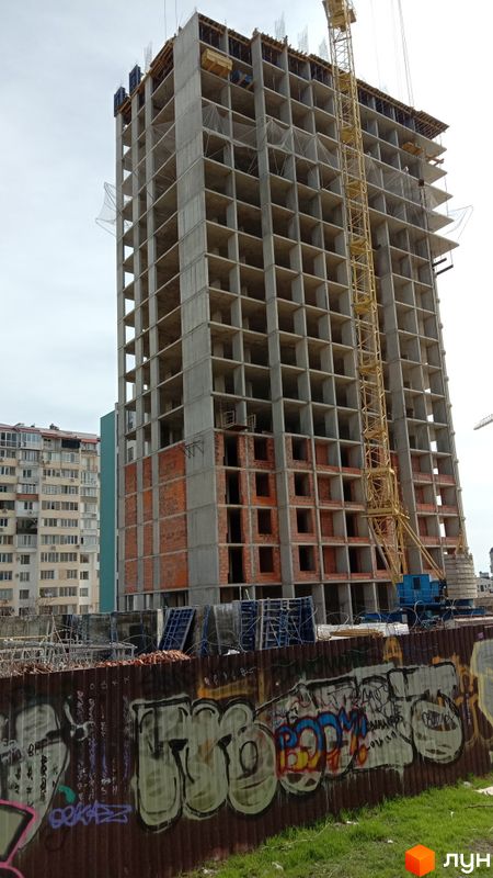 Хід будівництва ЖК Sea Town, 2 будинок, березень 2024