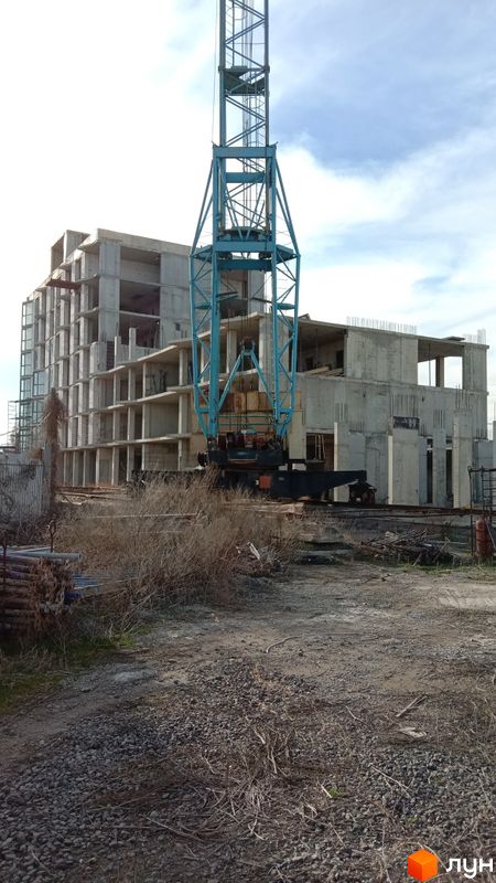 Ход строительства ЖК City House Resort, 1-2 секции, март 2024