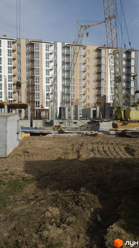 Ход строительства ЖК Днепровская Брама 2, 6 дом (секции 11-12), март 2024