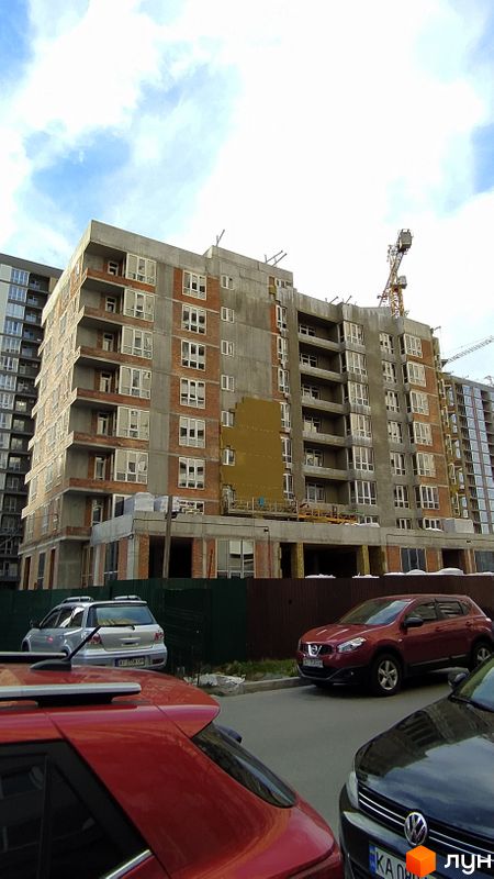 Ход строительства ЖК Krona Park II, 3 дом, март 2024