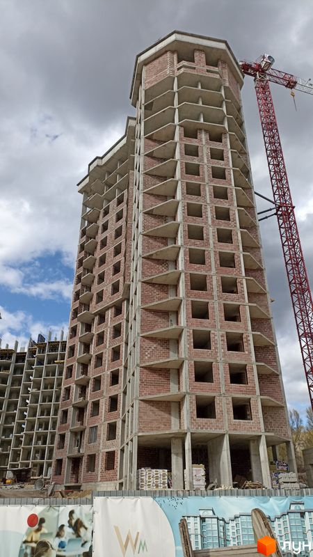 Ход строительства ЖК Варшавский микрорайон, 7 дом, апрель 2024
