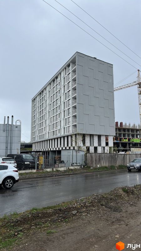 Хід будівництва ЖК Kniahynyn-Center, 1 будинок, квітень 2024