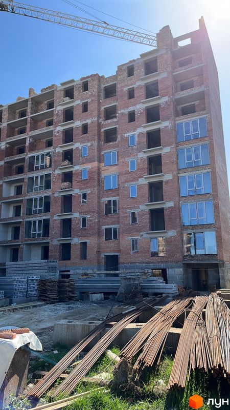Хід будівництва Житловий квартал КАСКАД-ЯРКО, 1 будинок (секції 1-2), квітень 2024