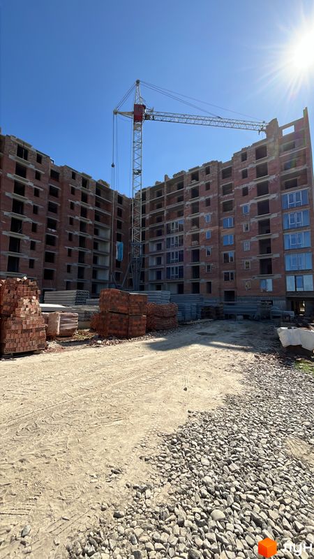 Ход строительства Житловий квартал КАСКАД-ЯРКО, 1 дом (секции 1-2), апрель 2024