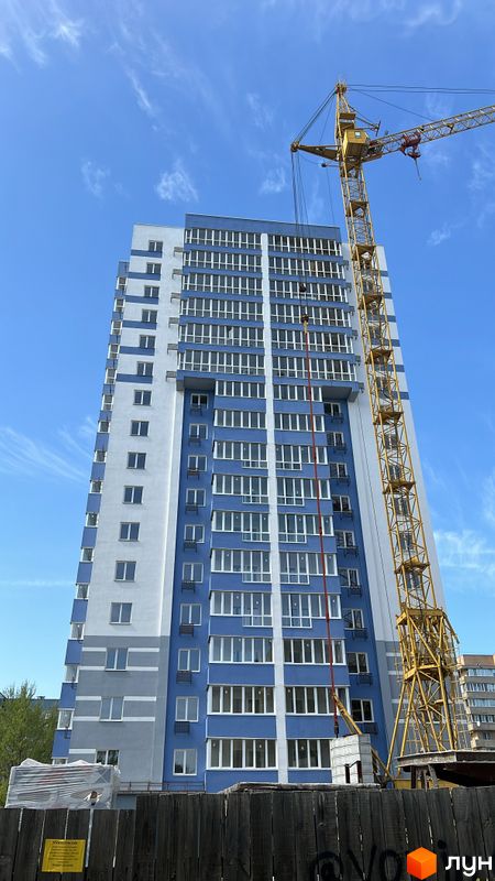 Ход строительства ЖК Перлина Дніпра на Героїв, 1 дом, апрель 2024