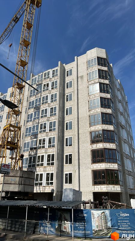 Хід будівництва вул. Сергія Амброса, 35, 1 будинок, квітень 2024