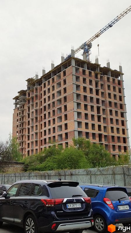 Хід будівництва ЖК Vyshgorod Sky, 1 будинок, квітень 2024