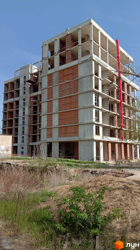 Ход строительства Doma Trabotti, 1 дом, апрель 2024
