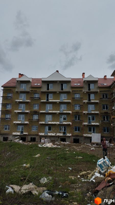 Ход строительства ЖК Озёрный край, 7 дом, апрель 2024