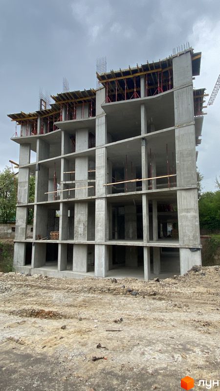 Ход строительства ЖК Sky Hall, 1 дом, апрель 2024