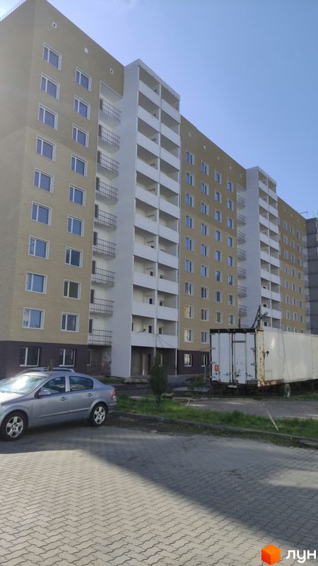 Ход строительства ул. Параджанова, 7, 1-3 секции, апрель 2024