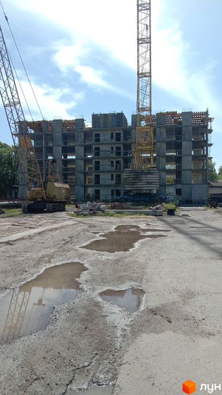 Хід будівництва ЖК на Прохоровській, 4 будинок, квітень 2024