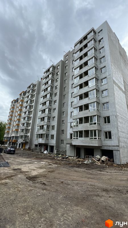 Ход строительства ЖК Старогородский, 1-3 секции, апрель 2024