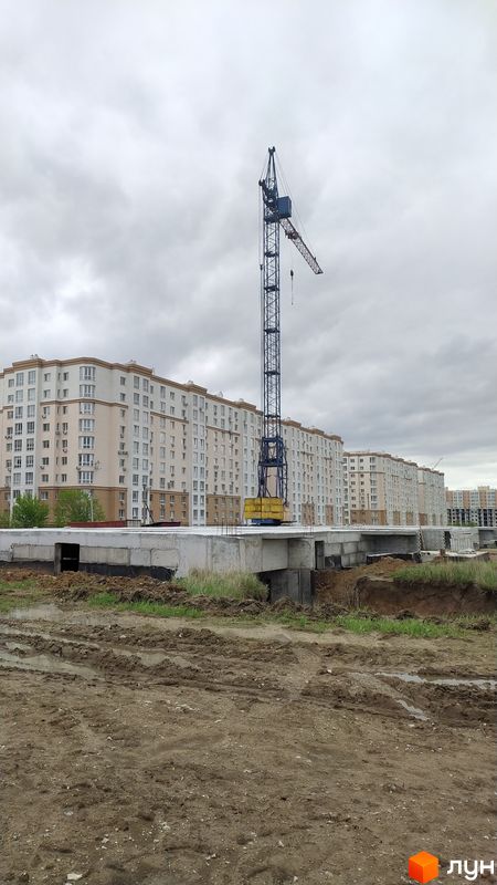 Ход строительства ул. Черкасская, 1, 1а, 3, 3а, 1 дом, апрель 2024