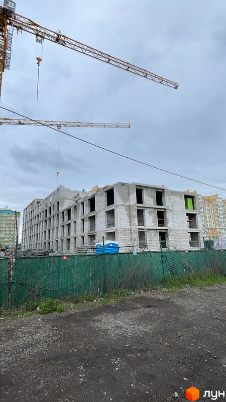 Хід будівництва ЖК Евромісто, вул. Щастя, 7б, квітень 2024