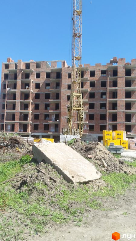 Ход строительства ЖК Счастливый в Днепре, 13 дом, апрель 2024
