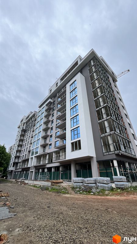 Ход строительства ЖК Park Residence, 1 дом (секции 6-8), май 2024