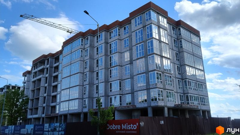 Хід будівництва ЖК Dobre Misto 2, 2 будинок (секції 2, 3), травень 2024