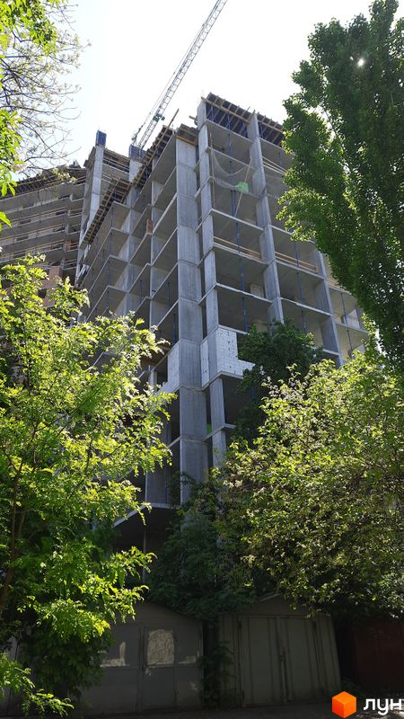 Хід будівництва ЖК Лук'янівський каскад, 1-3 секції, травень 2024